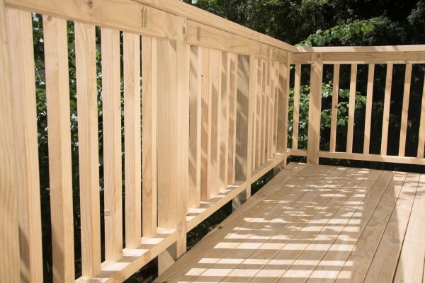 Mobile Home Deck Installation